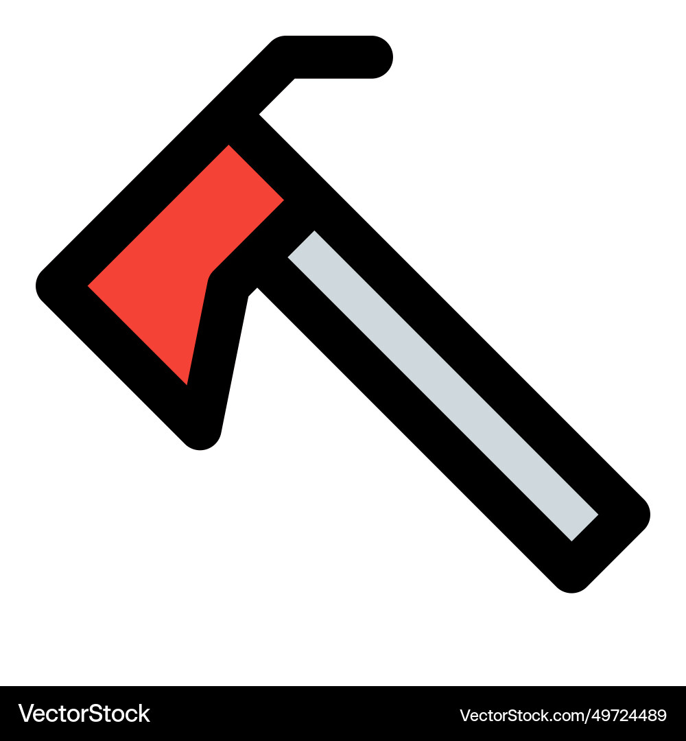 Tool with a sharp edge for piercing Vector Image