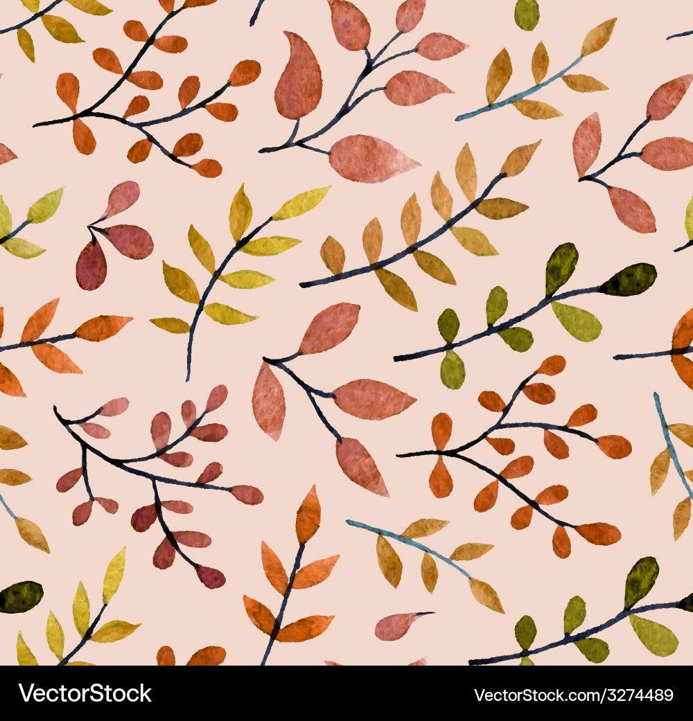 Watercolor Floral Pattern vector image
