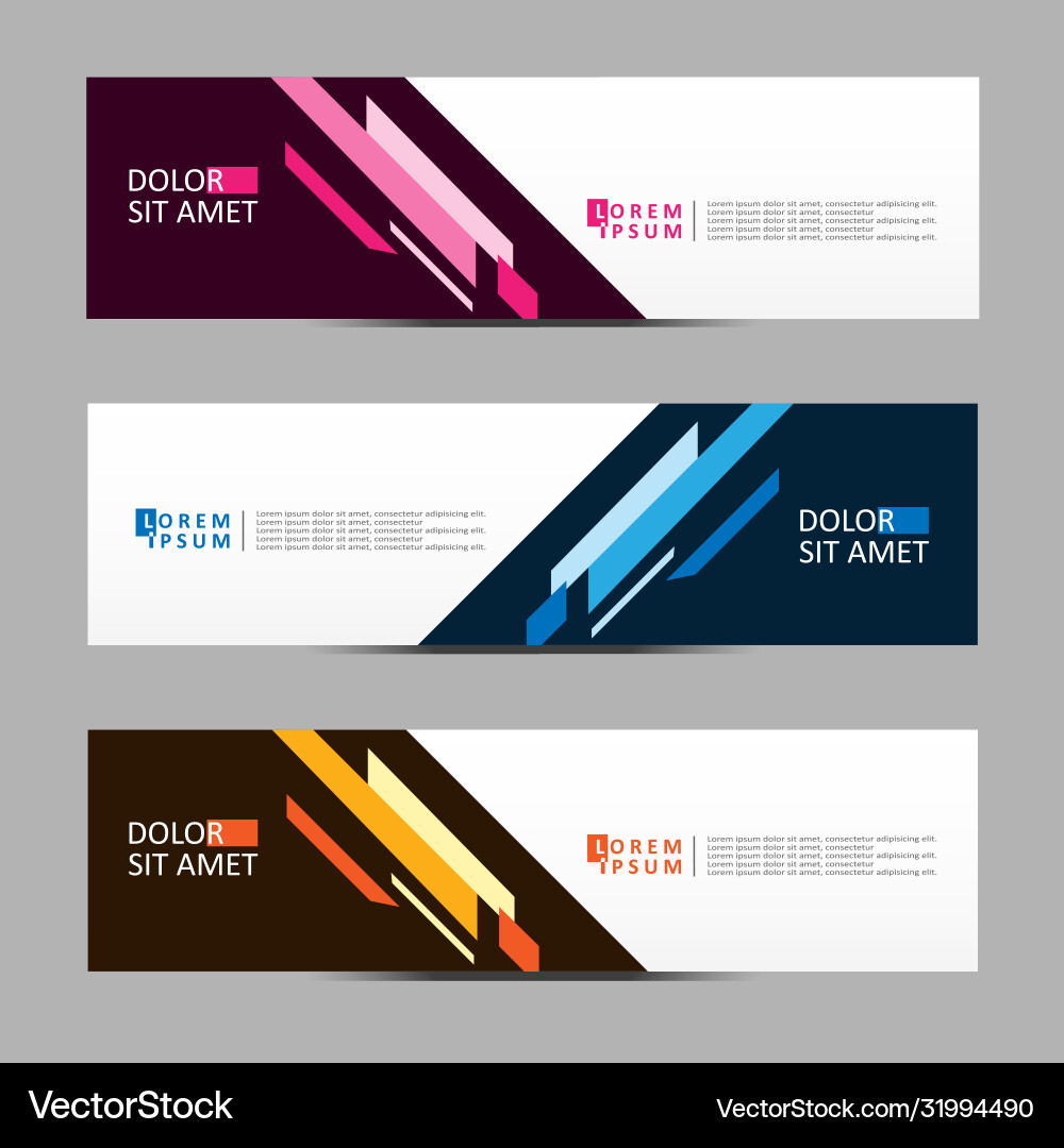 Abstract design banner web template Abstract design banner web template Vector Image