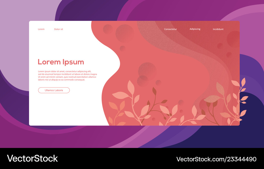 Abstract header website or brochure with lorem Vector Image