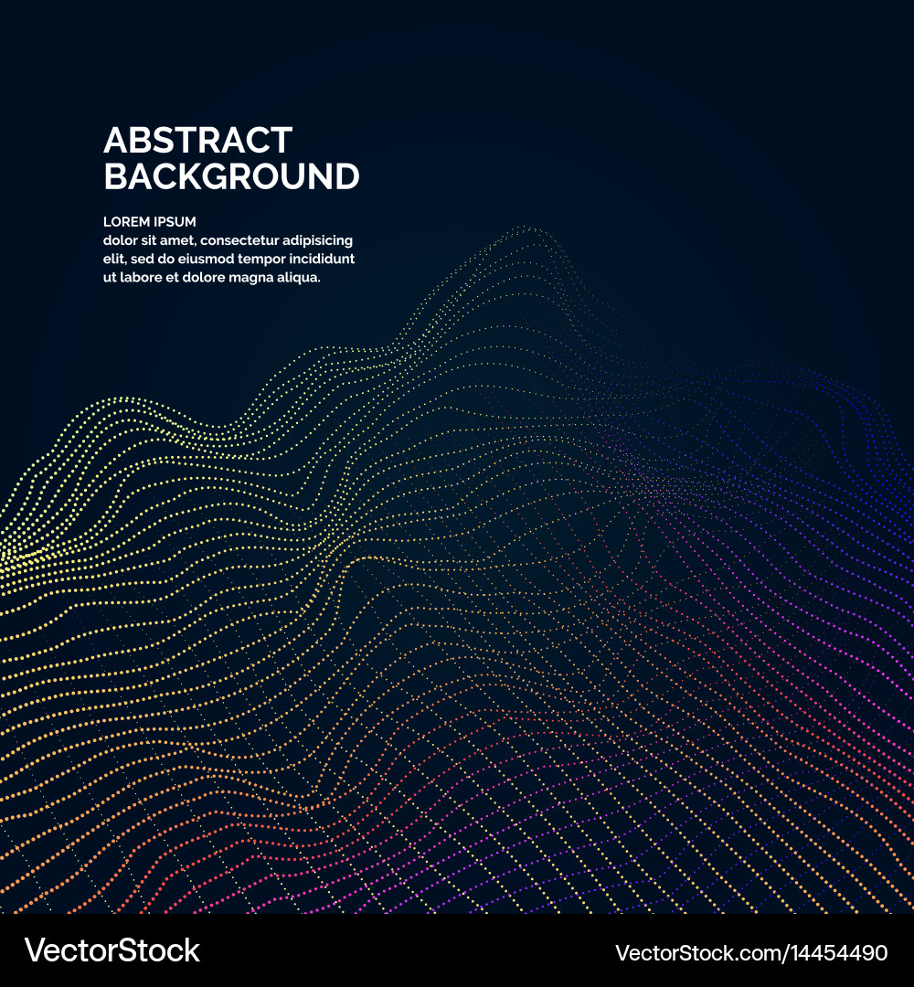 Dynamic Colored Abstract Background vector image