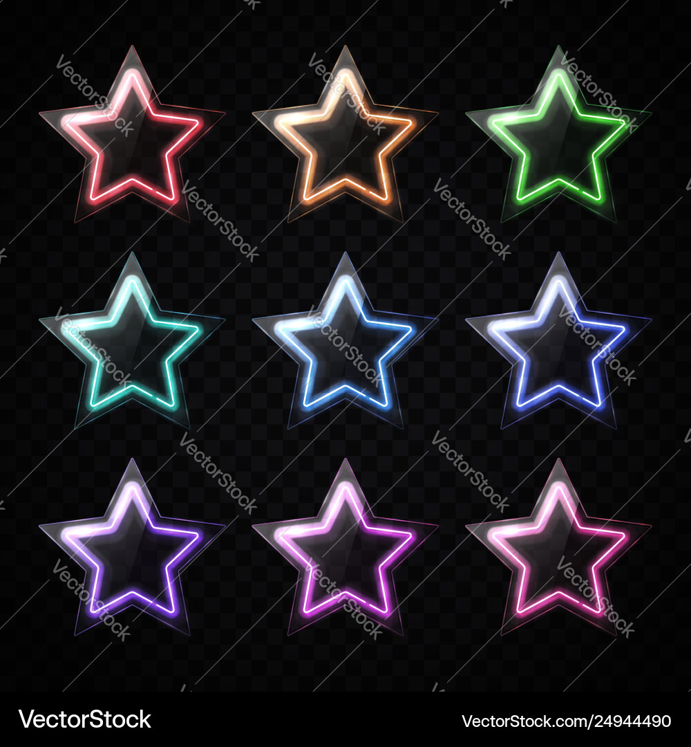Glowing LED Lichtstars mit Glas Texturplatten Glowing LED Lichtstars mit Glas Texturplatten vektorbild