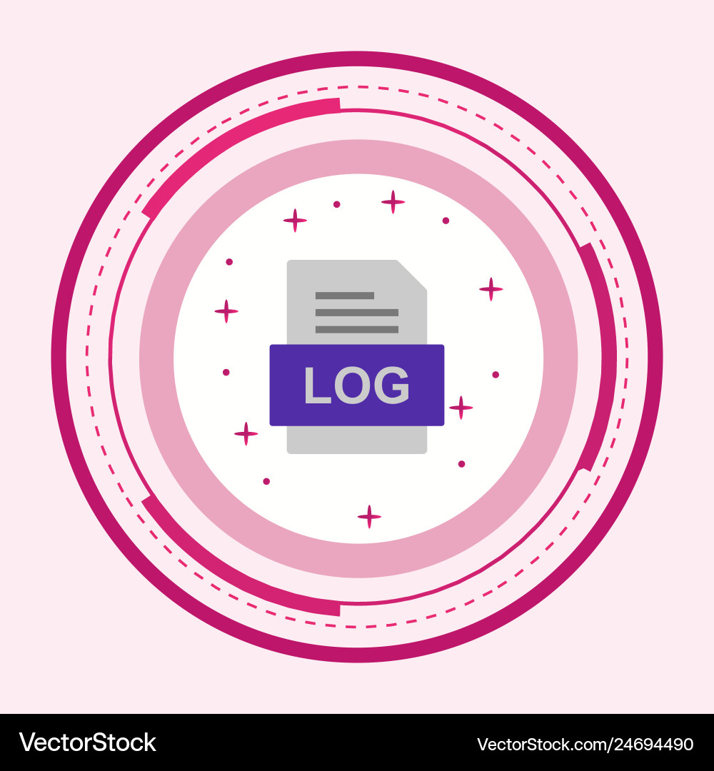 Log file document icon vector image
