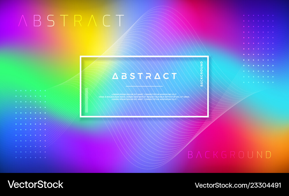 Abstract dynamic colorful background design vector image