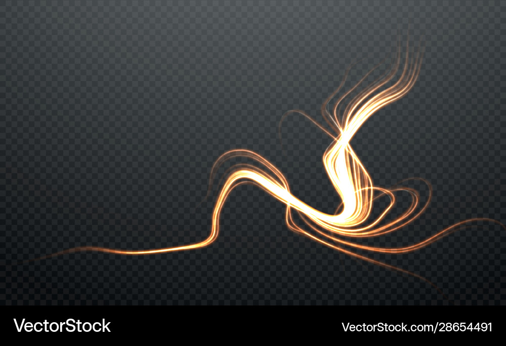 Abstract glowing form lightning isolated Abstract glowing form lightning isolated vector image