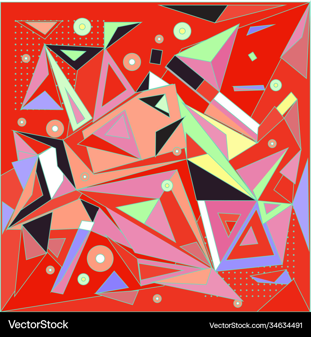 Abstract modern triangles background pattern Vector Image