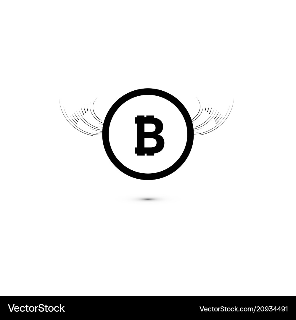 Bitcoin cripto currency blockchain flat Bitcoin cripto currency blockchain flat vector image