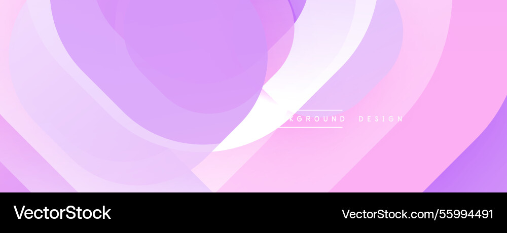 Circular abstract design with overlapping vector image