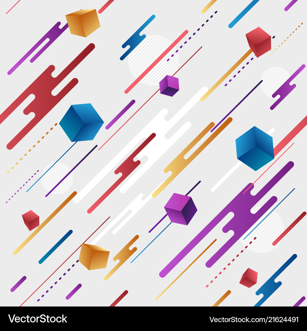 Memphis style seamless pattern background vector image