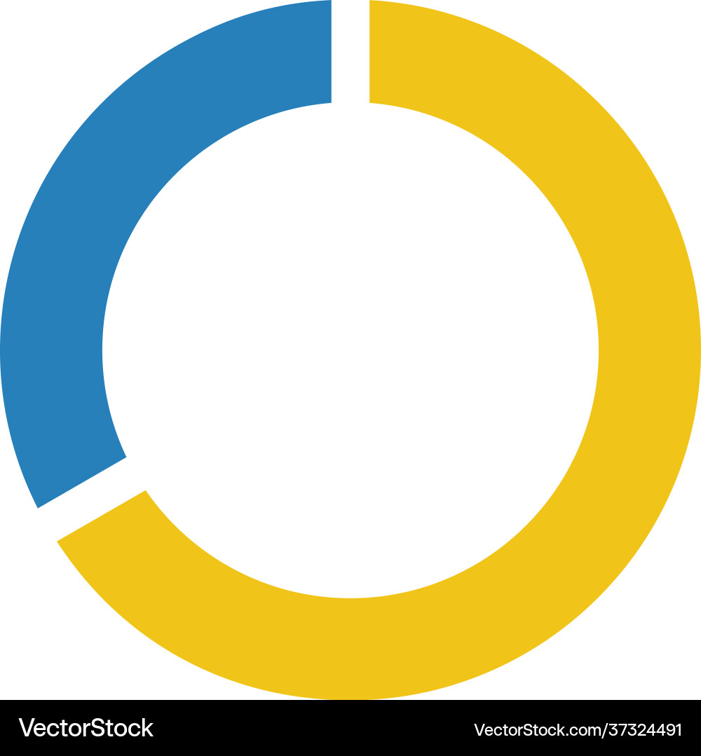 Pie chart icon graph diagram symbol for big data Pie chart icon graph diagram symbol for big data vector image