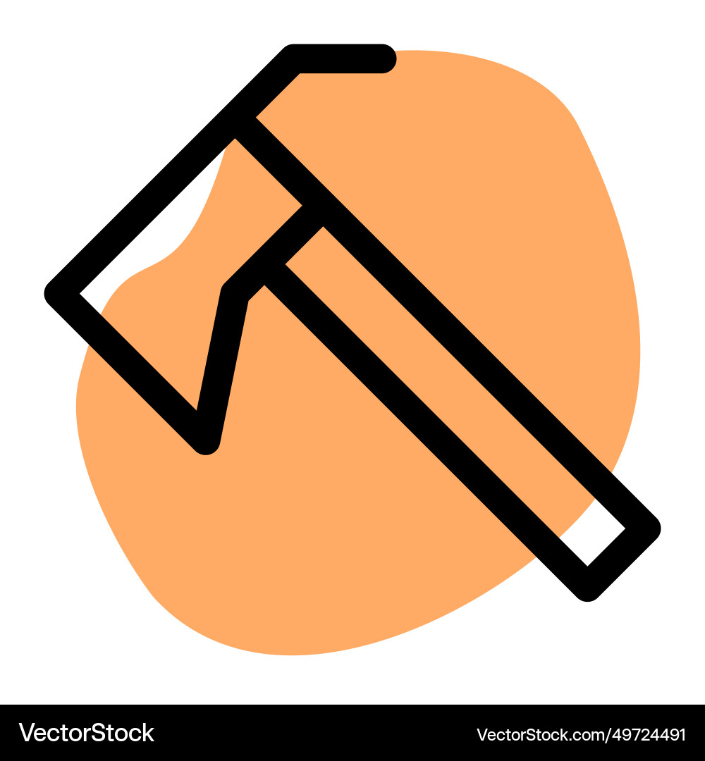 Tool with a sharp edge for piercing Vector Image