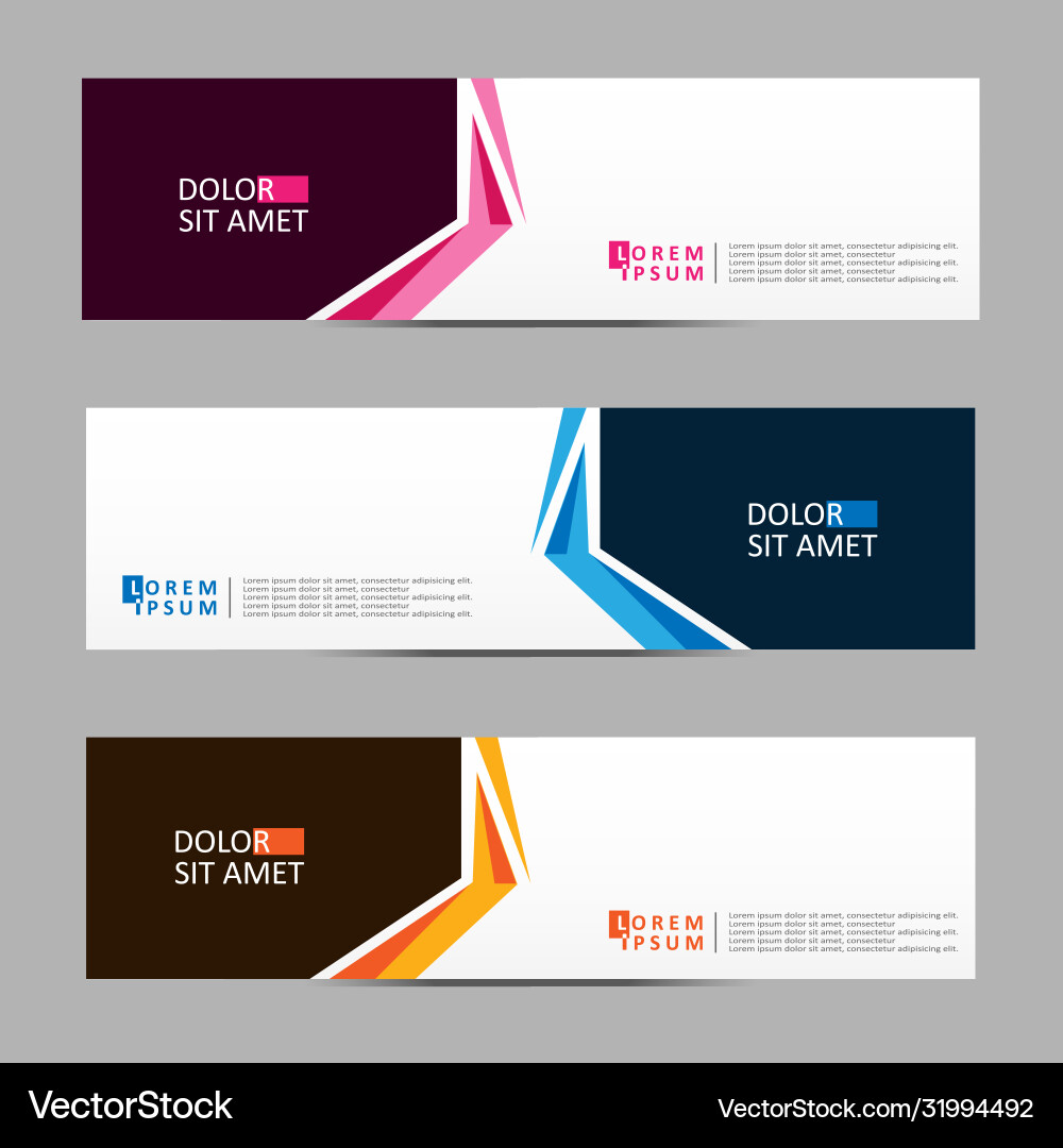 Abstract design banner web template Abstract design banner web template vector image