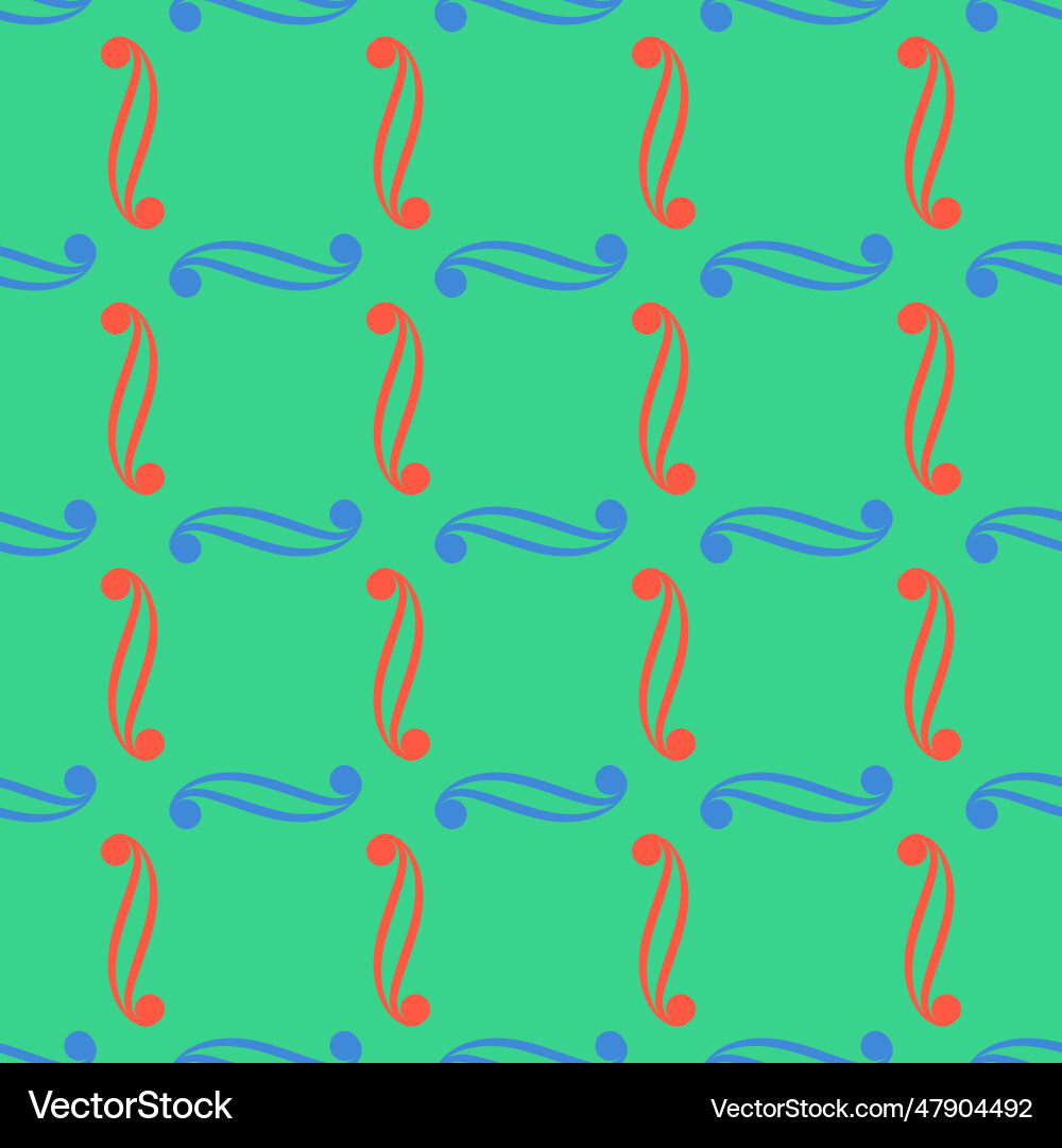 Abstract square with wavy line seamless pattern Vector Image