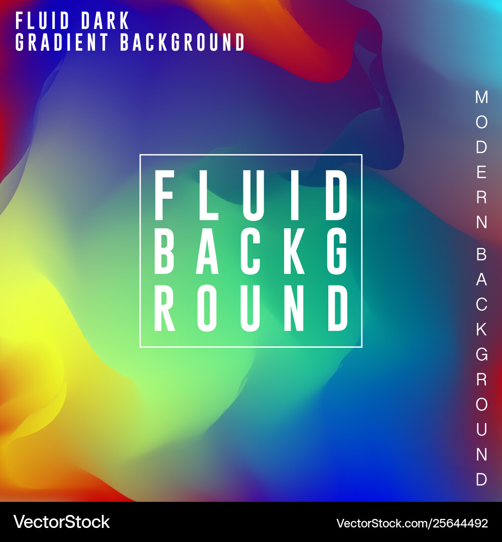 Dark fluid gradient background design abstract Vector Image