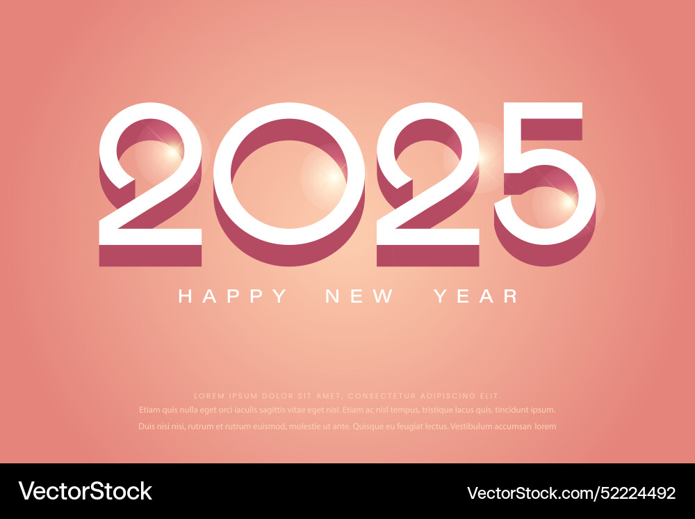 Happy new year 2025 premium design Happy new year 2025 premium design vector image