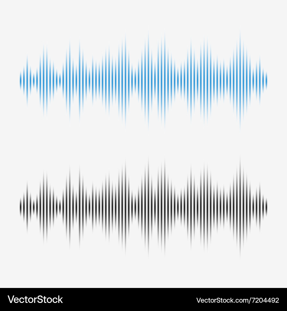 Sound waves music digital equalizer Royalty Free Vector