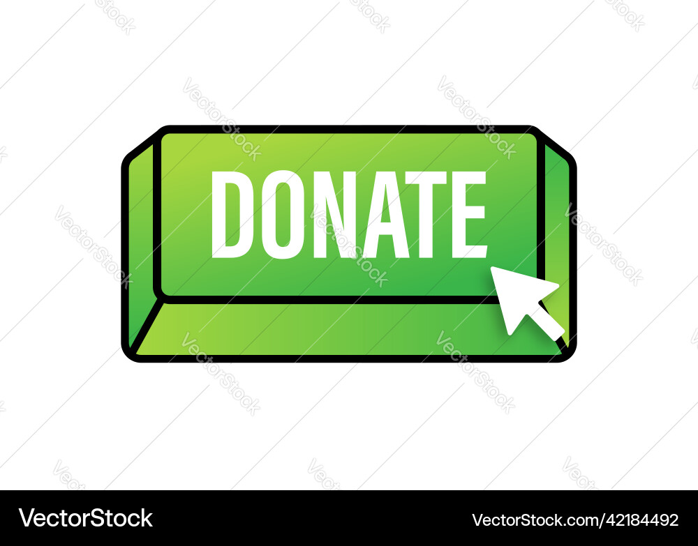 Spenden Sie mit Cursor-Taste Internet-Icon-Pointer Spenden Sie mit Cursor-Taste Internet-Icon-Pointer vektorbild