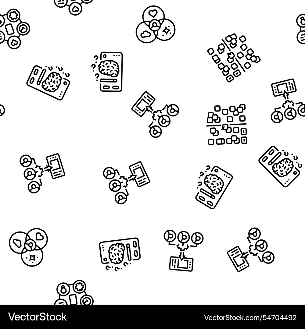 Ui ux digital develop code app seamless pattern Ui ux digital develop code app seamless pattern vector image