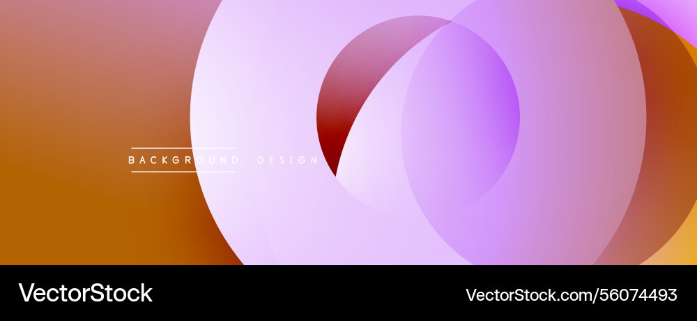 Abstract composition with layered circular Vector Image