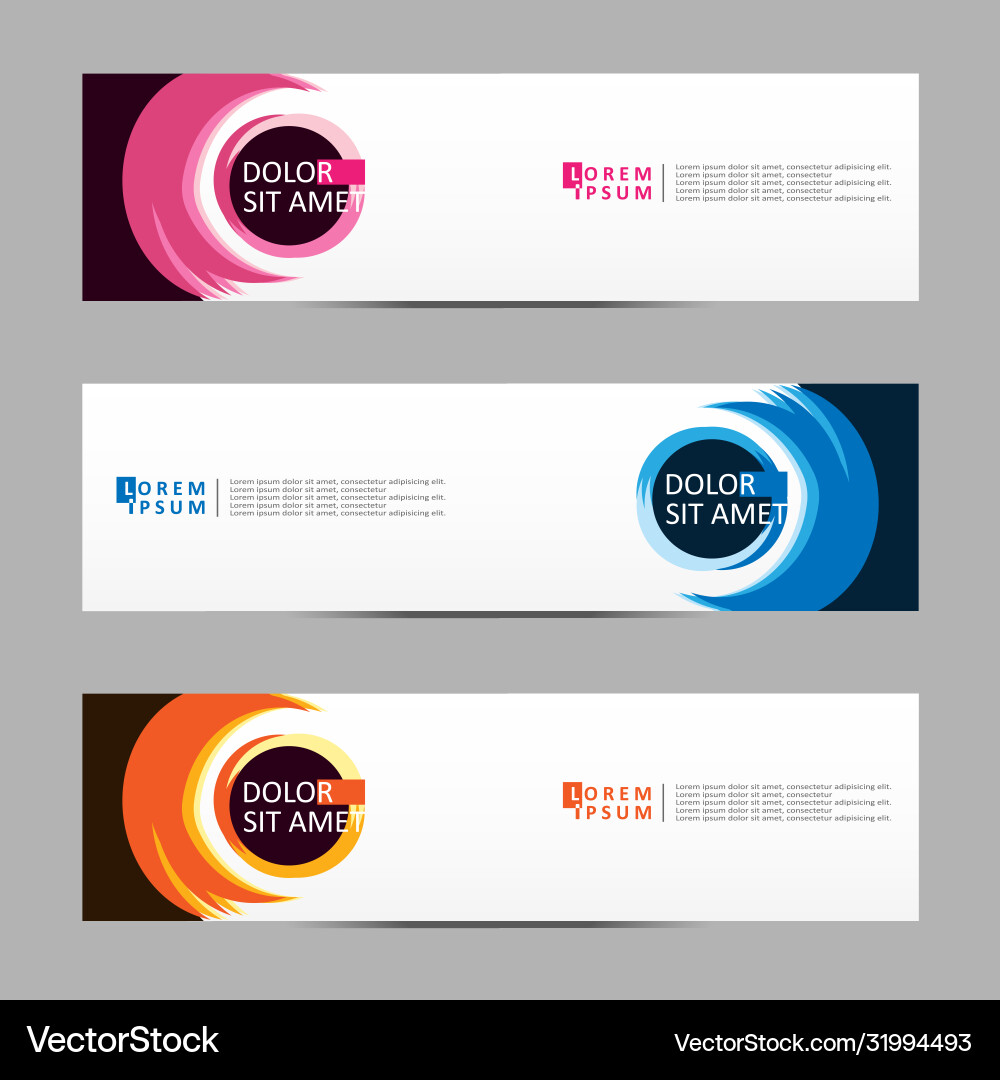 Abstract design banner web template Abstract design banner web template vector image
