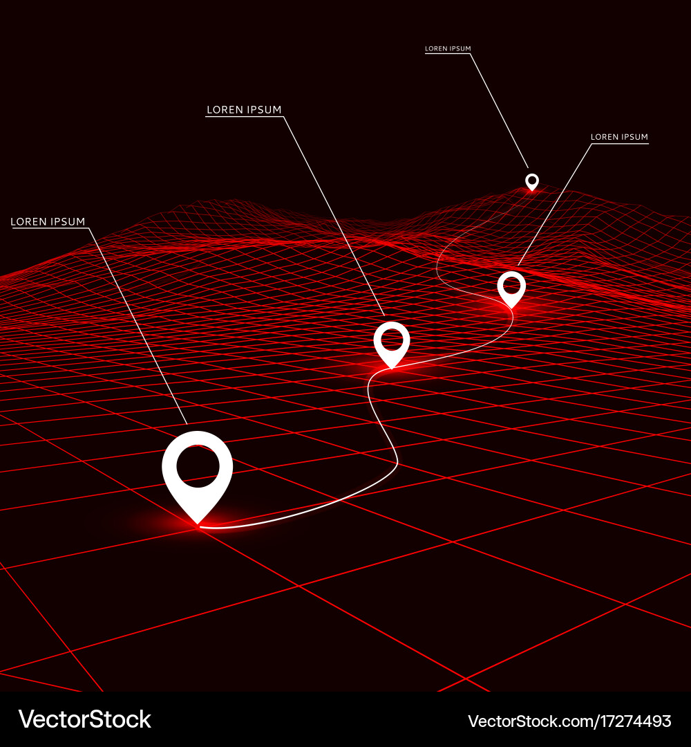 Cyberpunk Data Grid Background Vector Image