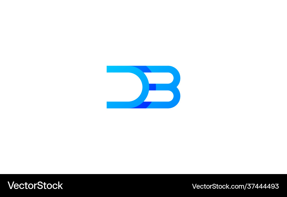 Db logo template design vector image