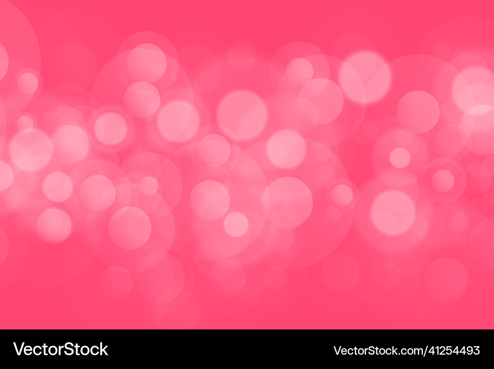 Elegant pink bokeh effect background design vector image