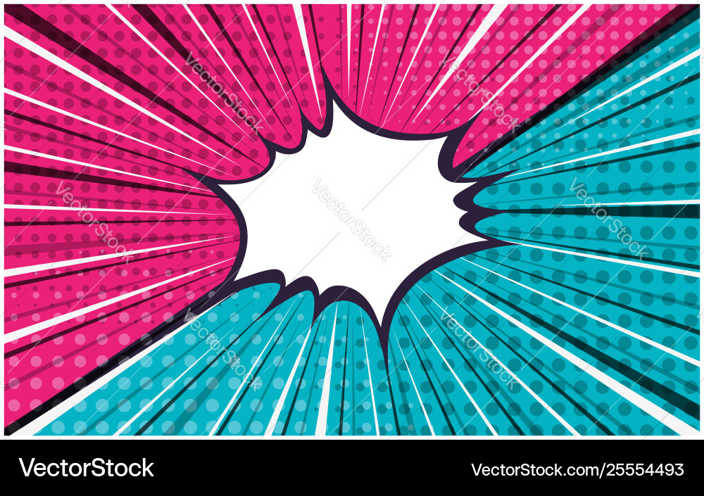 Exploding Comic Background vector image
