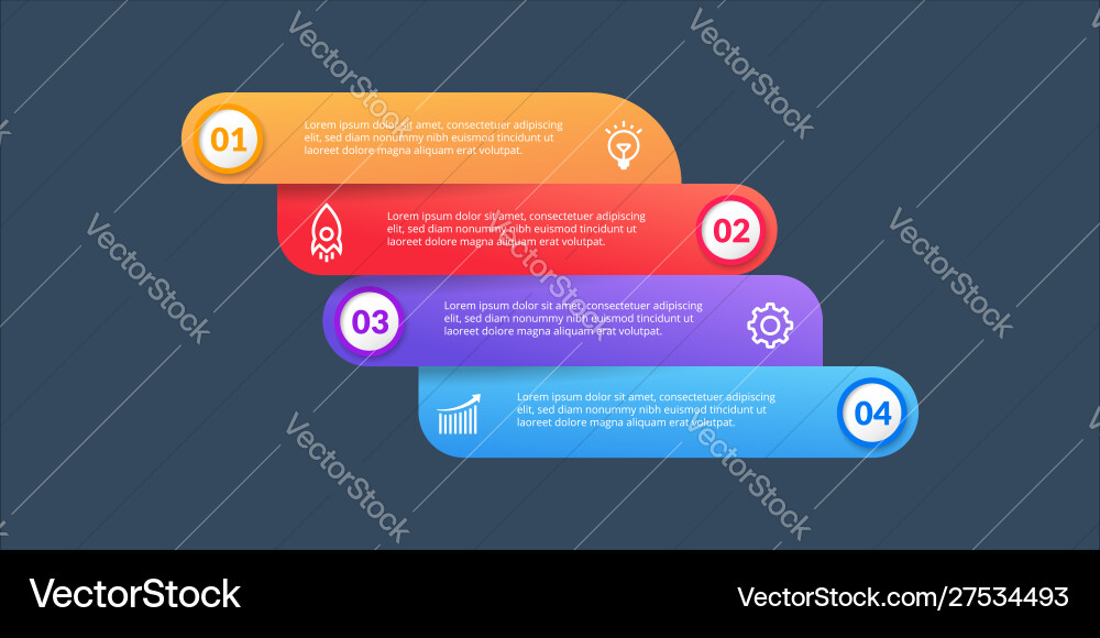 Infographic design elements option number Infographic design elements option number vector image