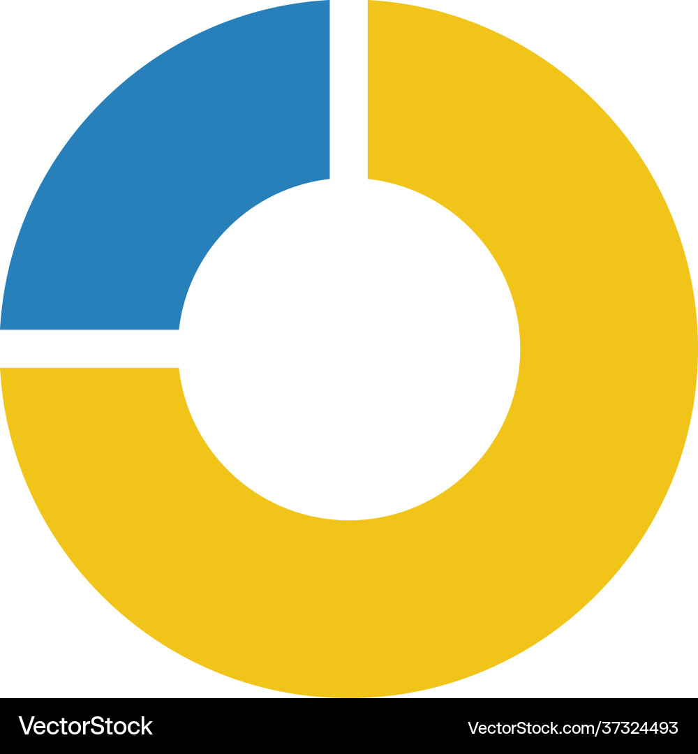 Pie chart icon graph diagram symbol for big data Pie chart icon graph diagram symbol for big data vector image