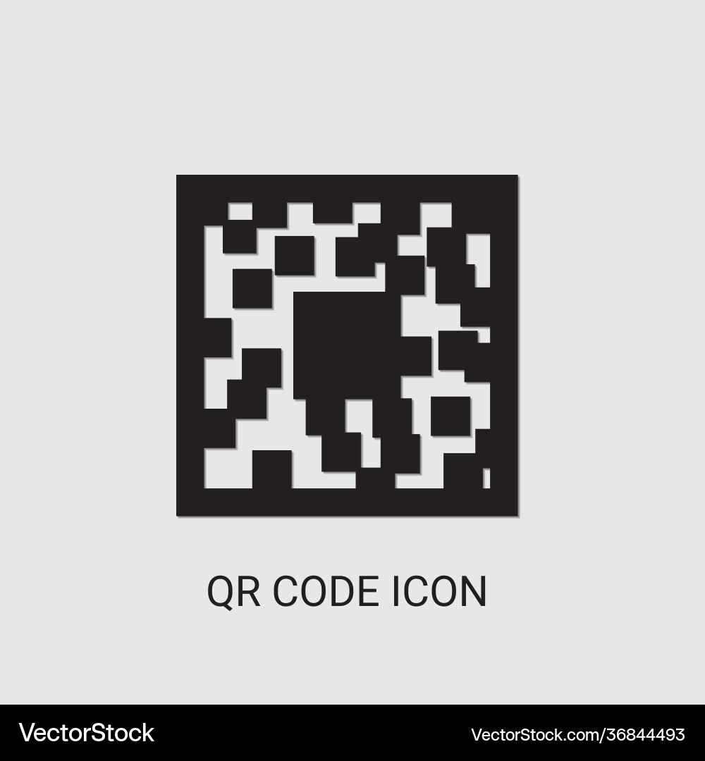 Qr code icon vector image