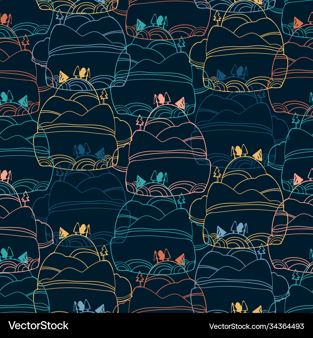 Seamless colorful pattern lined Seamless colorful pattern lined vector image