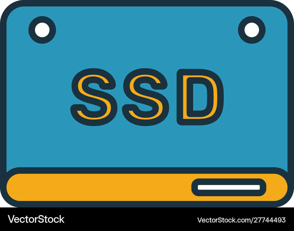 Ssd-Symbol einfaches Element aus Web-Hosting-Symbolen Ssd-Symbol einfaches Element aus Web-Hosting-Symbolen vektorbild