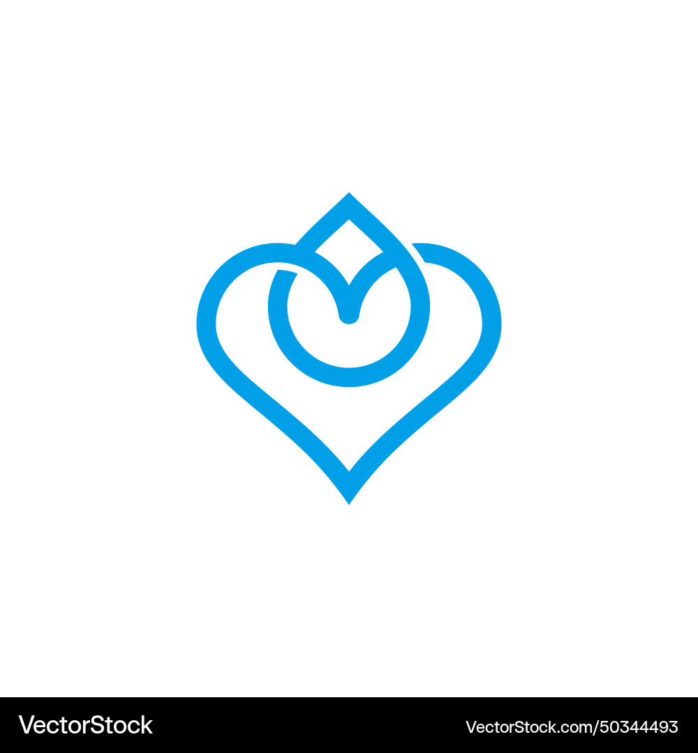 Wassertropfen reine Liebe Herz Logo Wassertropfen reine Liebe Herz Logo vektorbild