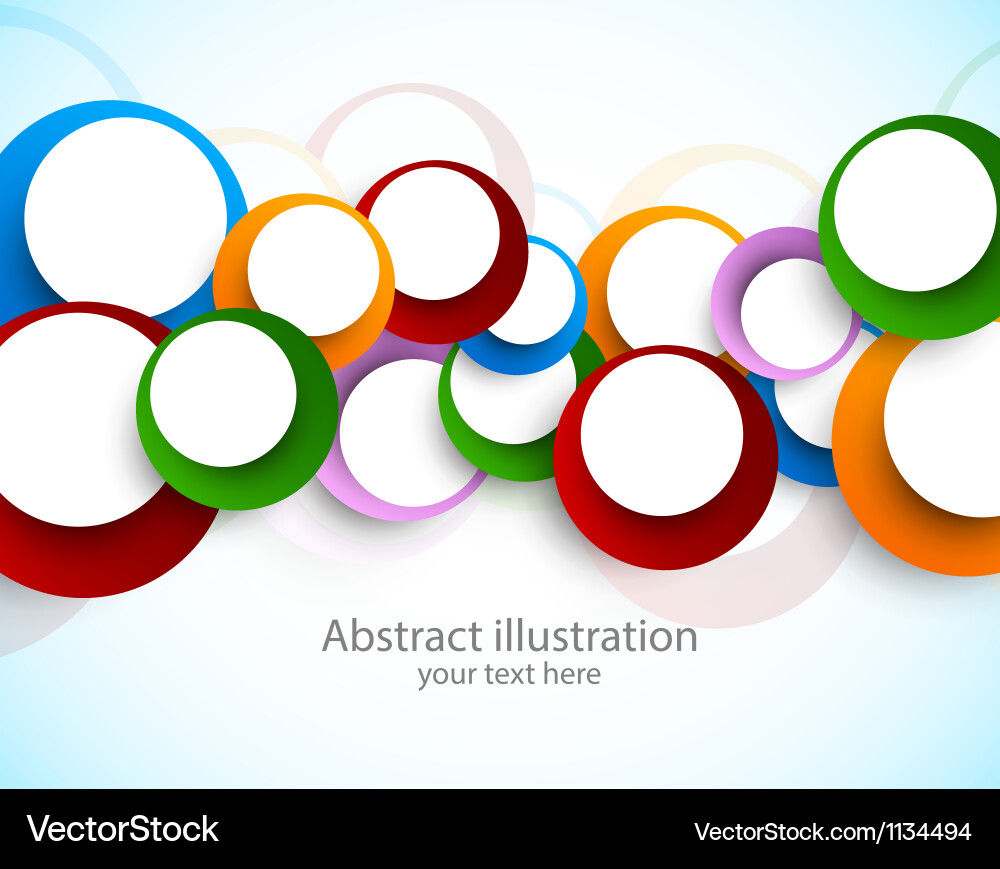 Abstract background with circles Vector Image