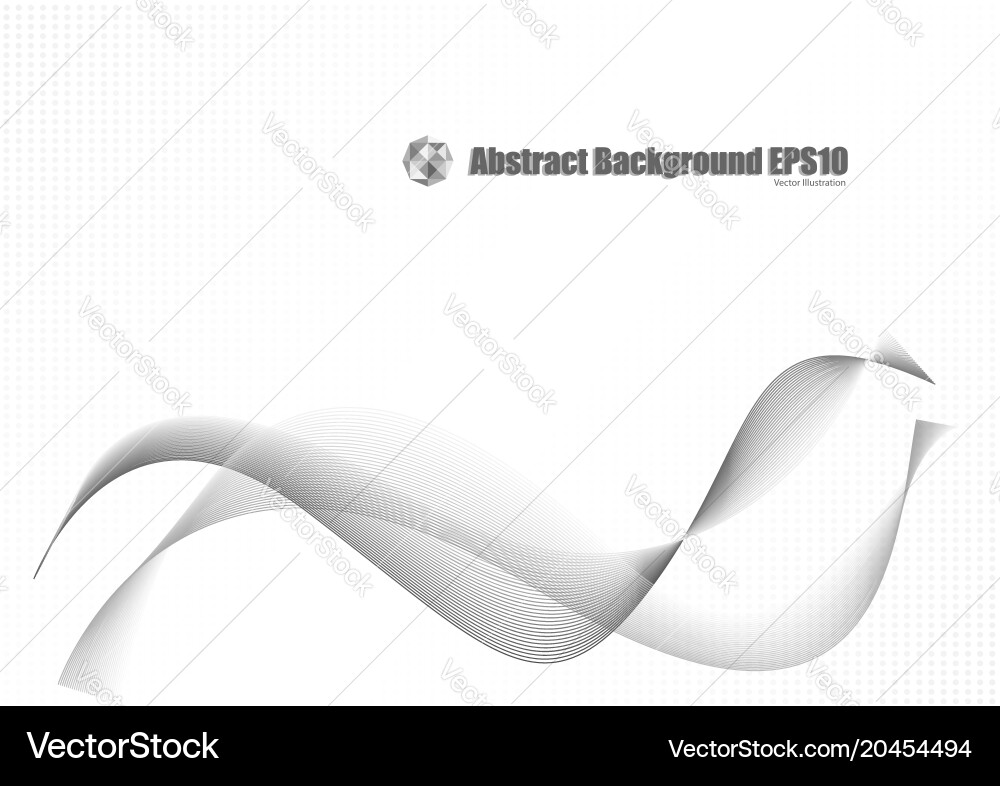Abstract background with transparent wave Vector Image