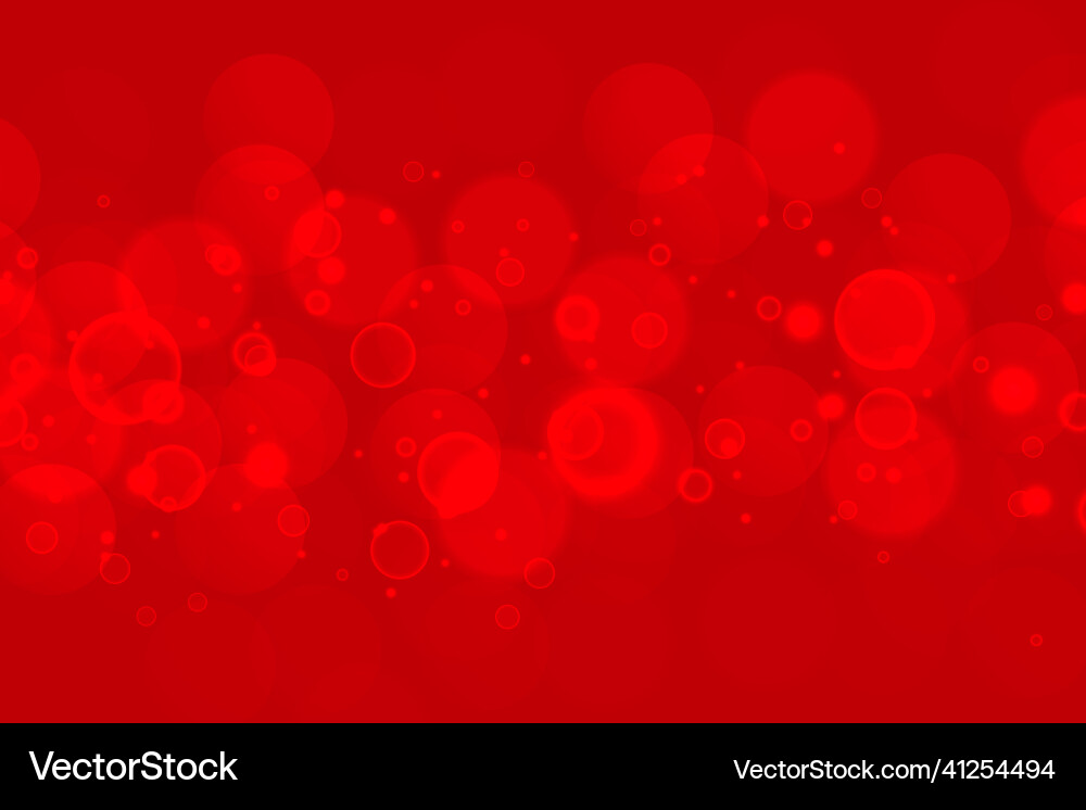 Abstract red bokeh background design Vector Image