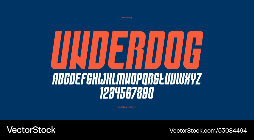 Bold simple sans serif display font for logos Vector Image