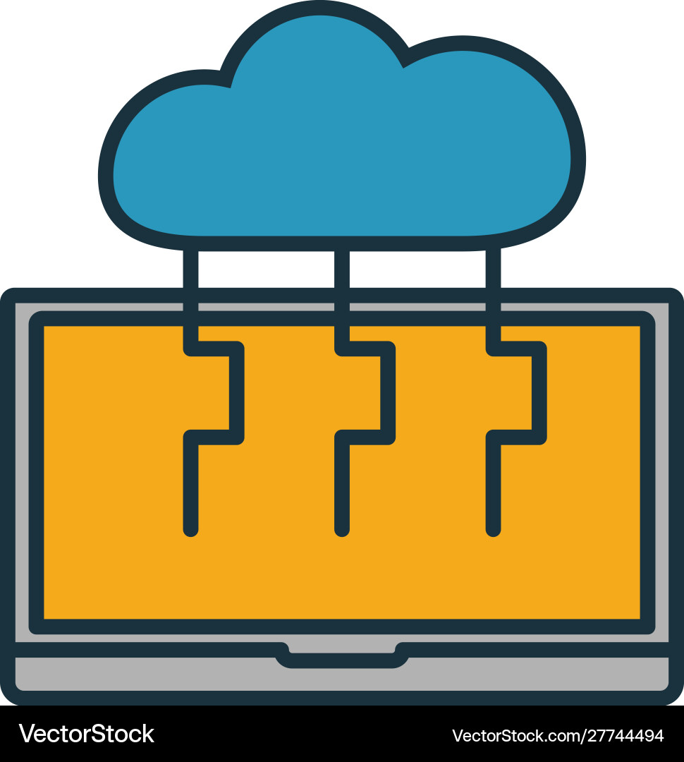 Cloud Computing-Symbol einfaches Element aus Web Cloud Computing-Symbol einfaches Element aus Web vektorbild