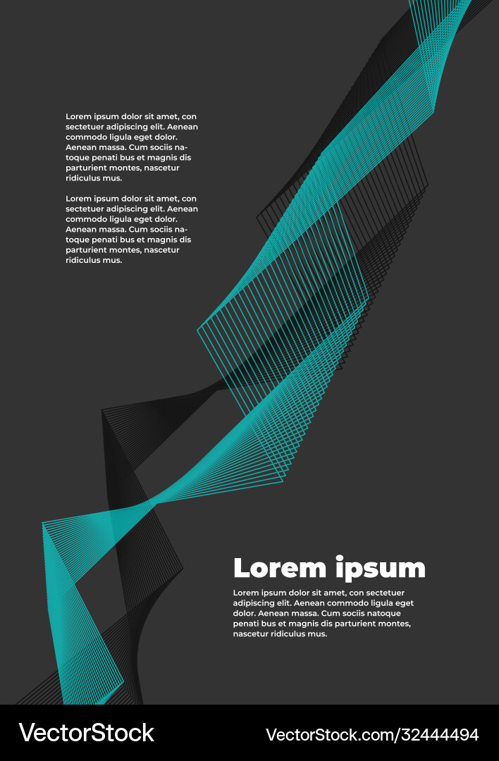 Creative abstract wave background with copy space Vector Image