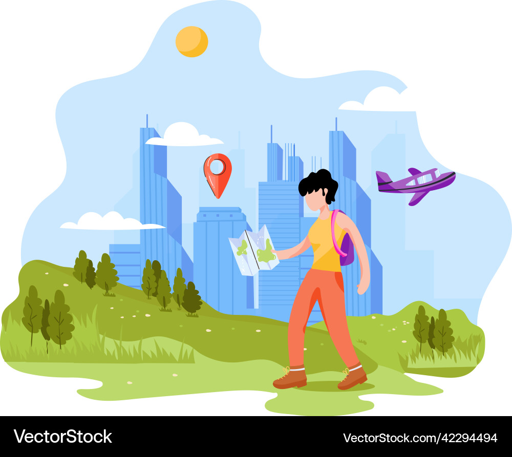 Finding location Vector Image
