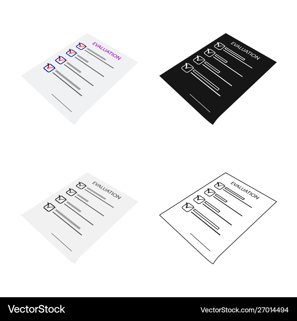 Isolated object document and presentation icon Vector Image