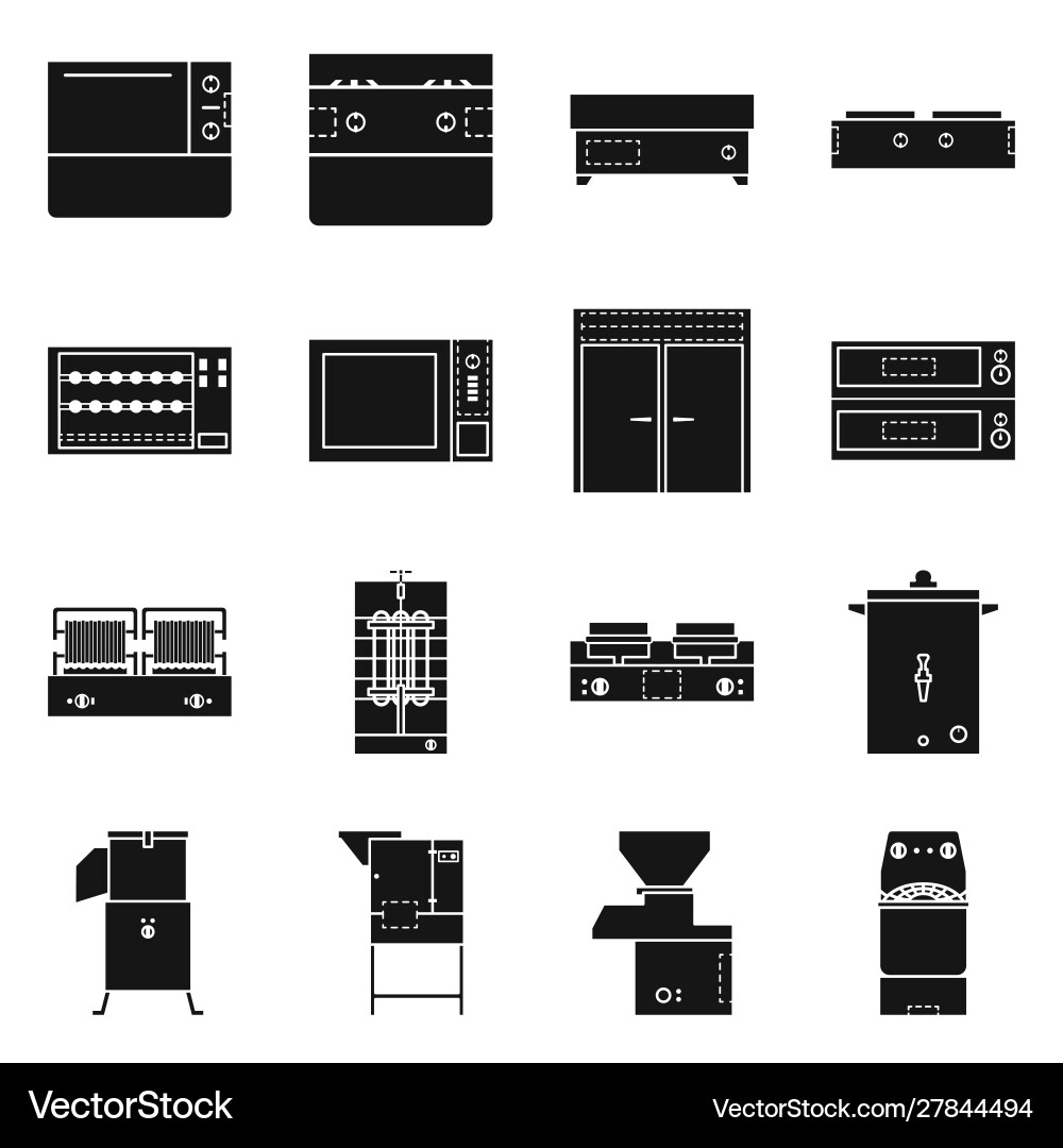Isolated object furniture and machine icon set Isolated object furniture and machine icon set Vector Image