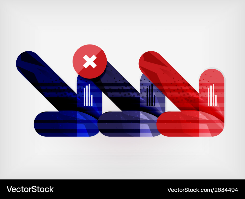 Modern web presentation design layout vector image