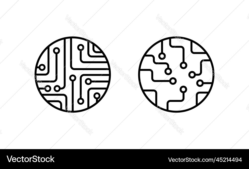 Technology system data analytic icon Technology system data analytic icon vector image