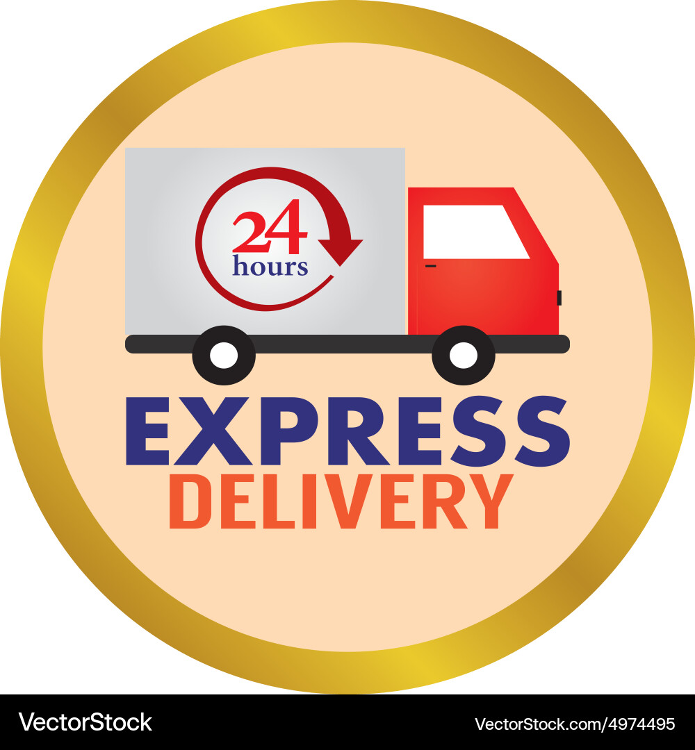 Abstract delivery object on a white background Vector Image