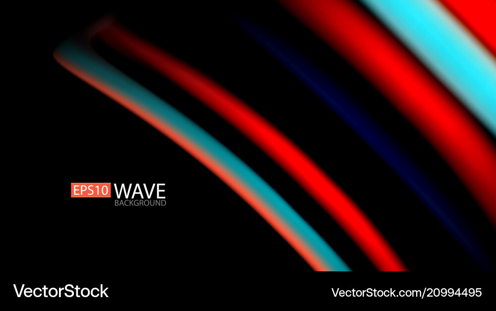 Blur color wave lines abstract background Blur color wave lines abstract background vector image