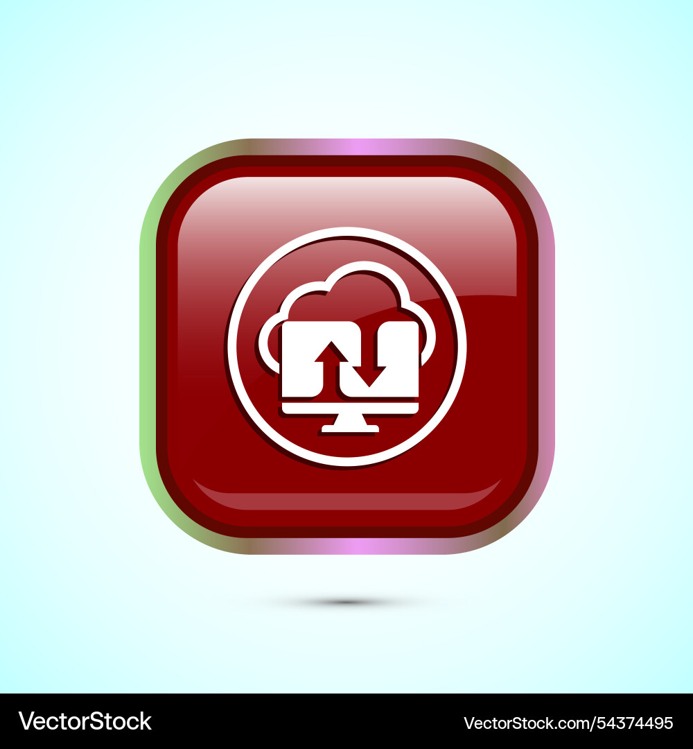 Cloud computing icon design data storage Cloud computing icon design data storage Vector Image