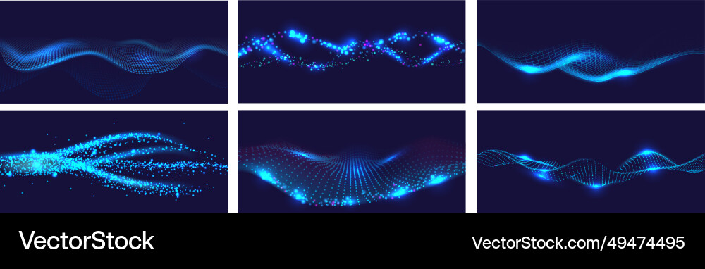 Cyber Data Flow Background vector image