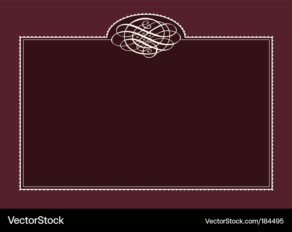 Decorative frame Vector Image